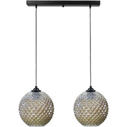 Heronia Lighting Κρεμαστό Φωτιστικό Οροφής Ράγα Δίφωτο E27 02-0369 5010/2