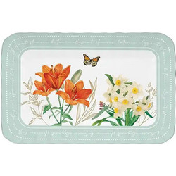 Easy Life Πιατέλα Πορσελάνης Royal Blossom 20x13cm Πολύχρωμο