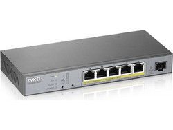 ZyXEL GS1350-6HP Managed L2 Switch με 5 Θύρες Ethernet 1Gbps και 1 SFP Θύρα
