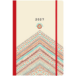 Next ημερολόγιο 2027 Trends Boho style ημερήσιο flexi με λάστιχο 14x21εκ. Με σχέδια