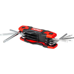 Amio - Πτυσσόμενα Κλειδιά TORX CR-V T9-T40 Πολυεργαλείο Heavy Duty για Σταθερή Εφαρμογή στη Βίδα & Καθημερινή Χρήση - 1 Τεμ. (04789/AM) - Amio - 04789/AM