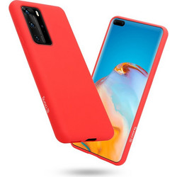 Crong Color Cover - Flexible Case For Huawei P40 Pro (Red) - (CRG-COLR-HP40P-RED)