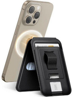 Ugreen Magnetic wallet with stand and holder function for iPhone MagSafe LP836 leather black (45166)