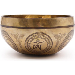 Tibetan Healing Engraved Bowl - 16cm - Bodhi Tree Buddha