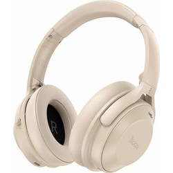Hoco ANC W37 Ασύρματα Bluetooth Ακουστικά Over Ear με Noise Canceling Μπεζ
