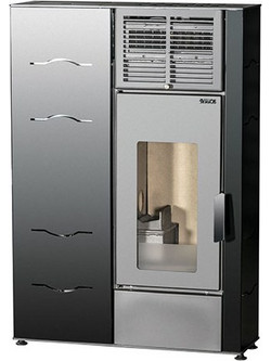 Syrios SP-SY-04 Σόμπα Pellet Αεραγωγών Αερόθερμη 12kW