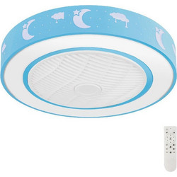 Gruppe CMBF-FS6001 Ανεμιστήρας Οροφής 50cm 32W με Φως & Τηλεχειριστήριο Μπλε