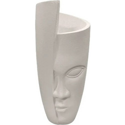MarHome Κασπώ Πρόσωπο Fiberclay Λευκό 40x90cm