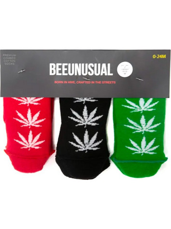 BEE UNUSUAL BABY LEAF 3PK SOCKS AS-19420-MUL Πολύχρωμο