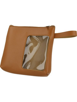4SMARTS PACKING POUCH LEATHER SLIM 13X13X2.5 CM COGNAC