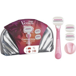 ΣΕΤ GILLETTE VENUS COMFORTGLIDE SUGARBERRY (ΛΑΒΗ+3ΑΝΤ/ΚΑ+ΓΑΝΤΖΟΣ+ΤΣΑΝΤΑ)