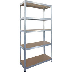 BULLE 610417 ΡΑΦΙΕΡΑ ΜΕΤΑΛΛΙΚΗ 75x30x172 ΓΑΛΒ. 75kg 5 ΡΑΦΙΑ MDF