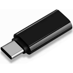 USB Type-C to 3.5mm Audio Jack Adapter, Black (No Support Apple)