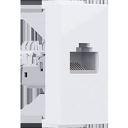 MODYS ΠΡΙΖΑ ΔΙΚΤΥΟΥ ΛΕΥΚΗ RJ45 CAT.5E IP20 ΧΩΡΙΣ ΘΩΡΑΚΙΣΗ / 10101312431