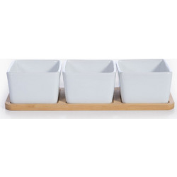 Nef-Nef Homeware Μπωλ Σετ 3 τεμ. Με Δίσκο Sage