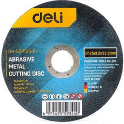 DELI DELI δίσκος κοπής μετάλλου DH-SZP125-E1, 125mm, 12200rpm