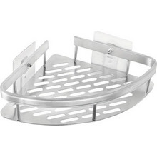 HOME USE HOME USE γωνιακό ράφι τοίχου HUH-0158, αλουμινίου, 28x5.5x21cm, ασημί