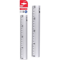 MP MP μεταλλικός χάρακας PA002, 20cm, ασημί