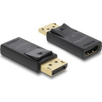 DELOCK DELOCK αντάπτορας DisplayPort σε HDMI 61086, 4K/60Hz, active, μαύρος