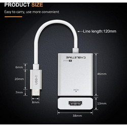 CABLETIME USB TYPE C Male to HDMI Female (CT-C160-PU31-CMHD-S0.154k3) mrCable