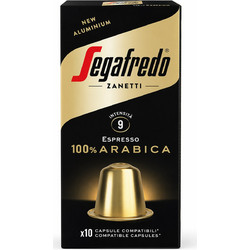 Segafredo Κάψουλες Espresso 100% Arabica Συμβατές με Μηχανή Nespresso 10τμχ