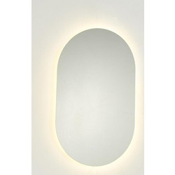 Καθρέφτης επιτοίχιος οβάλ Nextdeco με φωτισμό led 50x80εκ