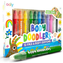 Body Doodlers Face Body Crayons - Set of 12 Colors