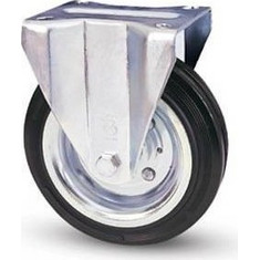 Ροδά Λάστιχο μεταλλική ζάντα 100mm με βάση 70Kg αντοχή