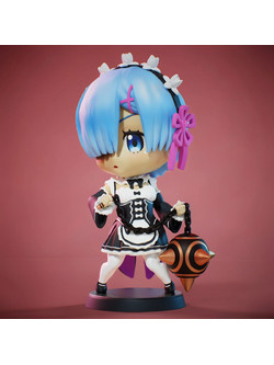 Φιγούρα Chibi Rem 3D Printing Figurine Re Zero 3D εκτυπωμένη