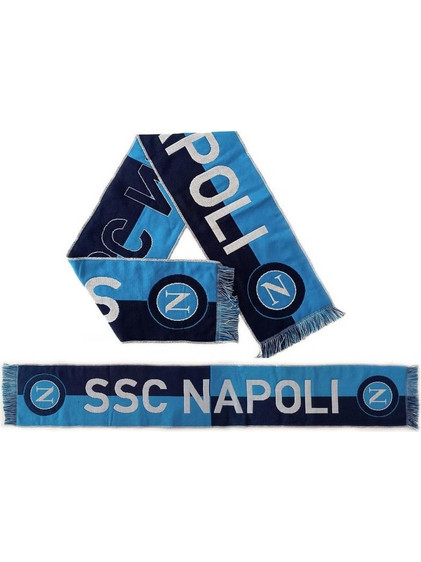 Napoli Jacquard Scarf Navy Blue