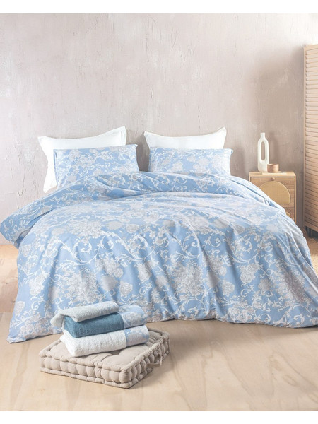 Μαξιλαροθήκες Σετ Next Candince Blue Polycotton Rythmos (50x70) 2Τεμ