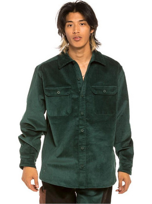 Grimey Ανδρικό Πουκάμισο Μακρυμάνικο Aged Rum Green