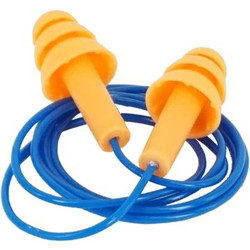 EARMOR M04 Ζεύγος Ωτοασπίδες Σιλικόνης με σχοινάκι 10 Τεμάχια