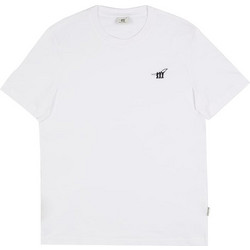HENRY COTTONS T-SHIRT ΛΑΙΜΟΚΟΨΗ 100%ΒΑΜΒΑΚΙ ΜΕ ΚΕΝΤΗΜΕΝΟ LOGO ΕΜΠΡΟΣ ΚΑΝΟΝΙΚΗ ΓΡΑΜΜΗ