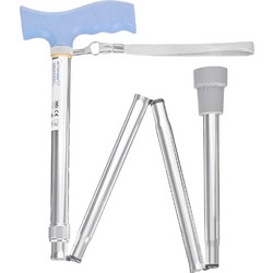 ActionMed Folding walking stick silver - (LI101AM)