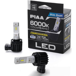 piaa LEH262 Headlight LED conversion bulb 6000K /34W per bulb 4500lm from2 bulbs For H11/H8/H9/H16 Halogen sockets