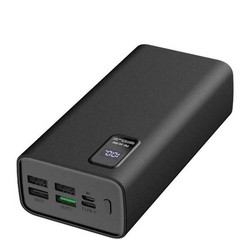 PLATINET PMPB30WQC728B 30000MAH POLYMER POWERBANK PD3.0 QC 3.0 LED