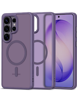 Tech-Protect Magmat MagSafe Case for Samsung Galaxy S26 Ultra - Matte Purple