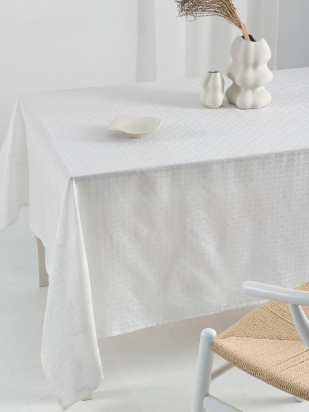 Τραπεζομάντηλο Αλέκιαστο 175x260 - Palamaiki - Milly - WHITE - Λευκό