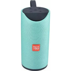 T&G TG-113 Αδιάβροχο Ηχείο Bluetooth 10W με Ραδιόφωνο Μαύρο Τιρκουάζ