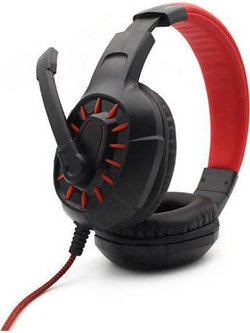 Komc M202 Gaming Headset Over Ear Black Red