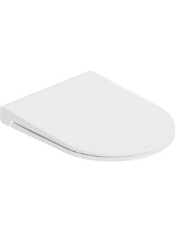 Stewe Home Καπάκι Λεκάνης D-Shape Πλαστικό Slim Soft Close Λευκό STE-015374-P15374