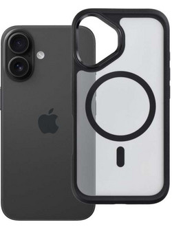Forcell F-Protect Smoke Hybrid Premium - Θήκη για Apple iPhone 16 με Υποστήριξη MagSafe σε Μαύρο Χρώμα