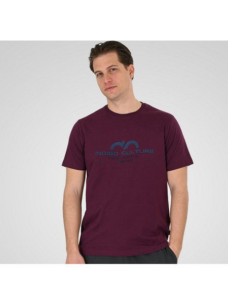 Double Κοντομάνικο Μακό Μπλουζάκι 261TS-9124 Dk Rasberry
