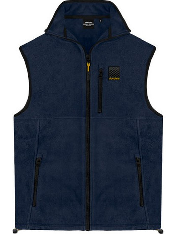 MFT-09A Double Full Zip Fleece Zilet Top (Μεγάλα μεγέθη) (Navy)