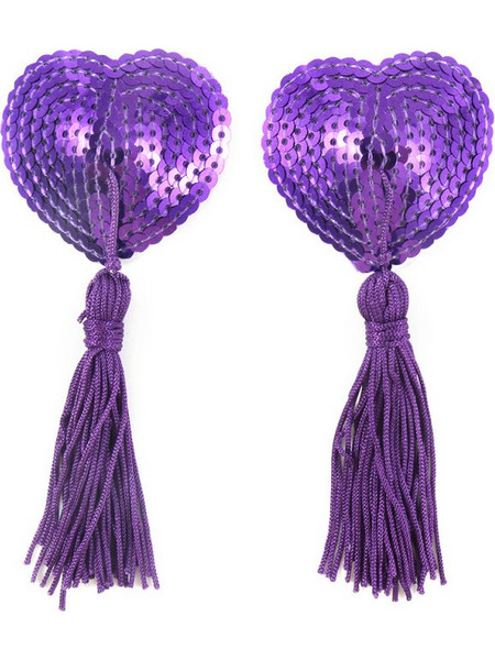 Ophelia's Dream Lingerie - Heart stickers purple- 10RT-001PUR