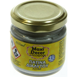 Πατίνα διαλύτου Maxi Decor ασημί 100ml