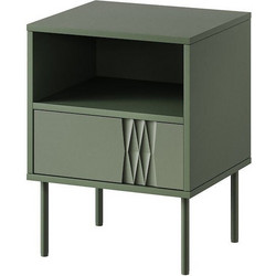 Cama Bedside table 2 pcs. TRESSE 44x40x53 matte green