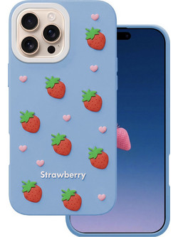TFO Strawberry Θήκη Back Cover Blue (iPhone 16 Pro)