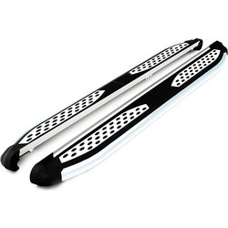 Πλαϊνά σκαλοπάτια Turtle Plus chrome για Peugeot Rifter (SWB)